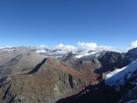 L’été de la Pointe d’Andagne : itinéraire approximatif.