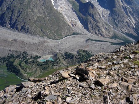 La langue du glacier du Miage.