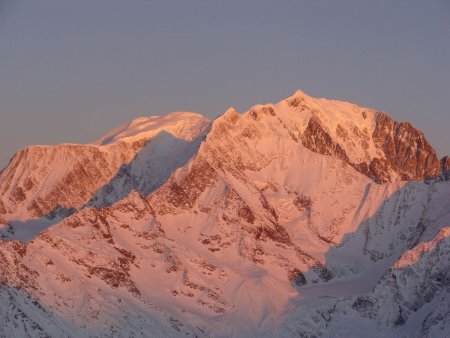 Le Mont Blanc en fin de journée.