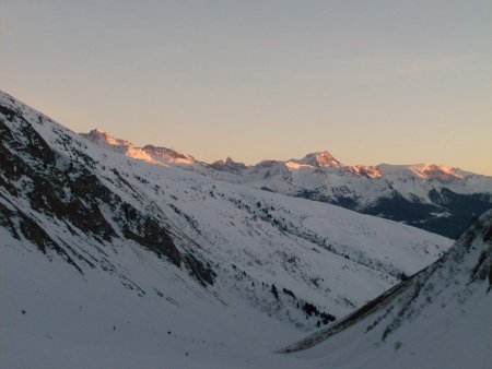 Coucher de soleil vers la Vanoise.