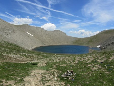 Le lac des Garrets, dans le rétro.