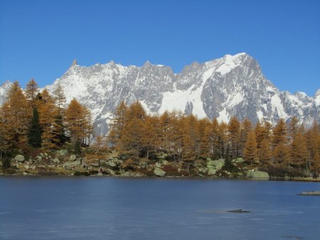 Au fond les Grandes Jorasses.