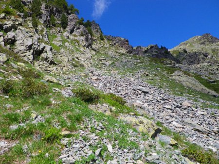 dans le rétro de la descente