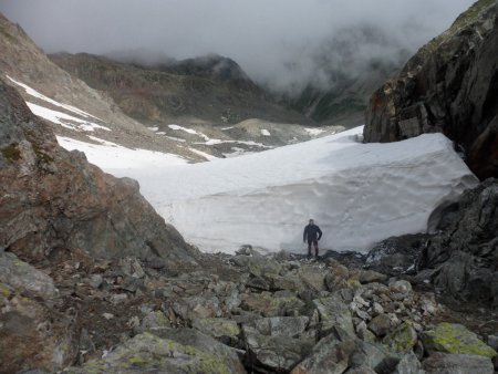 L’épaisseur du glacier