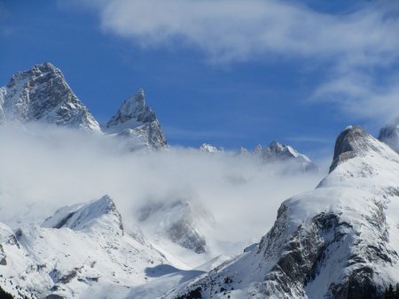 Les Aiguilles de la Glière, l’Epena, l’Aiguille de la Vanoise.