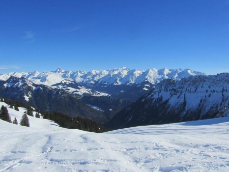 Vue sur les Aravis.