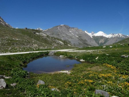 Les Mottets et la piste.