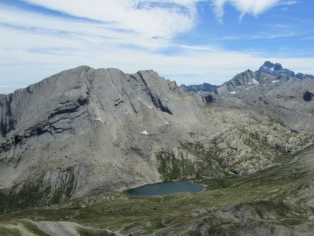 La crête de la Taillante, le Viso...