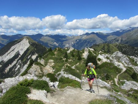 Sur les crêtes.