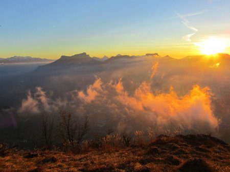 Fin du coucher de soleil.