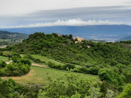 Village d’Espinouse vue sur le chemin du retour