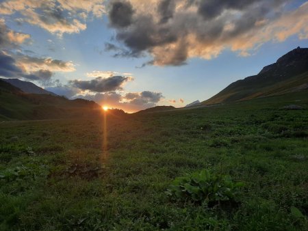 Coucher de soleil au Col de Larche