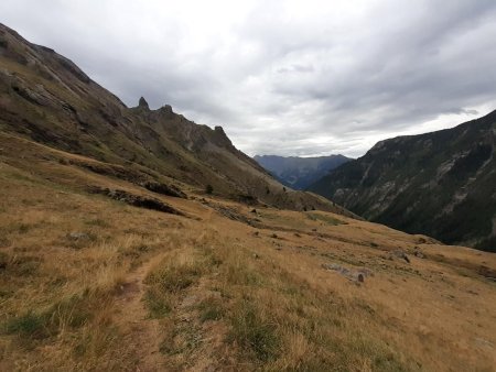 Descente dans l’alpage du Tourond 