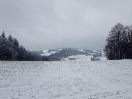 Un peu après le crêt de la Madone, vue vers l’ouest.