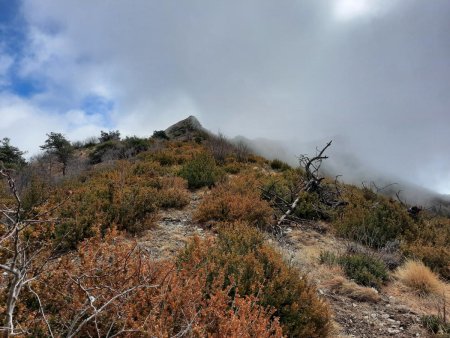 En crête, poursuivre en passant à droite de l’éperon