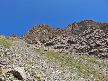 la descente sur le vallon Julien, dans le rétro