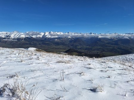 Du sommet, les Ecrins