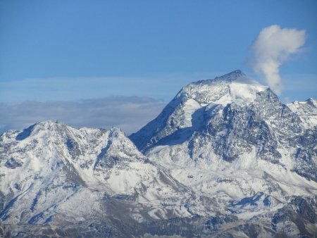 Zoom sur le Mont Pourri.