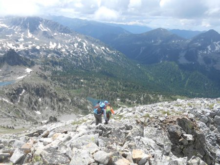 Descente vers le lac Graveirette