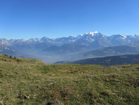 Légèrement plus loin : le Mont Blanc.