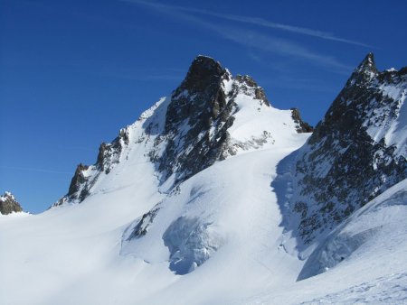 Descente du glacier : le Râteau.