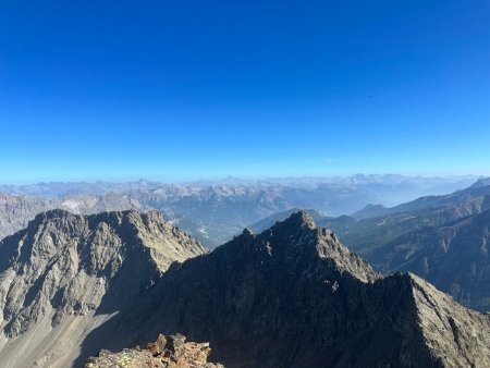 Au loin le Mont Viso.