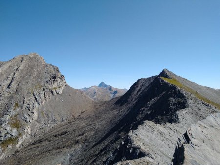 Jour 3 : Vue depuis le col de l’Autaret sur la Tête de l’Autaret et le Viso