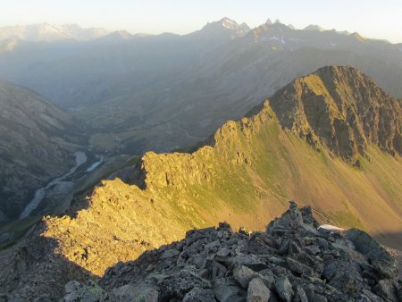 Début de l’arête.