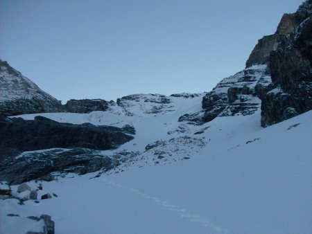 l’accès au glacier