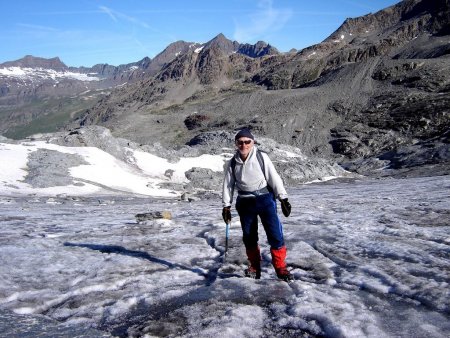 Sur le glacier.