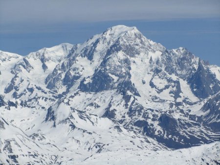 Zoom sur le Mont Blanc.