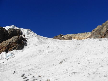 Sur le glacier.