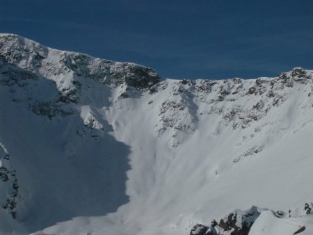 le col de la Terrasse en cours de Traçage