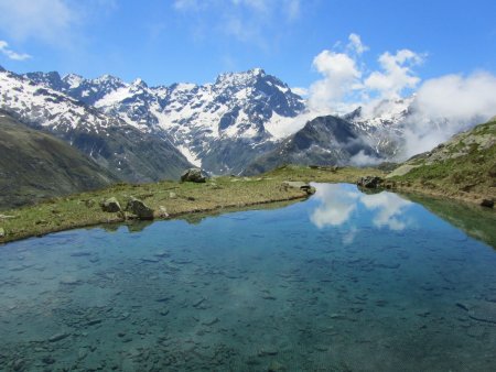 Arrivée au lac Bleu.