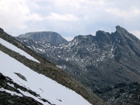 Du col de Chavière,vue sur le col du Ravin Noir