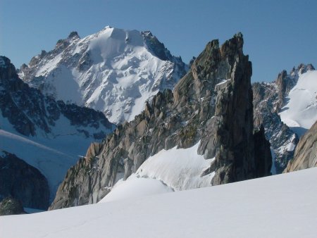 zoom vers l’Aiguille d’Argentière