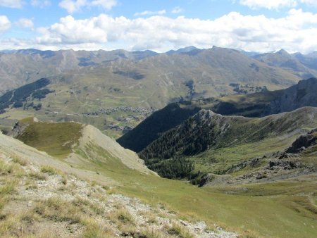 Saint-Véran vu d’en haut.