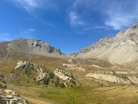 Vers le col de la Petite Cayolle.