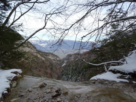 Amont de la cascade des Gorges