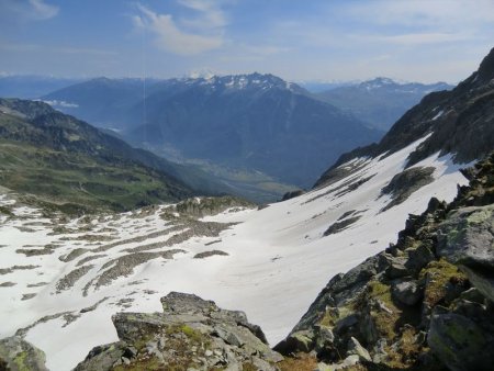 Vue vers la Lauzière depuis l’arête du Grand Miceau