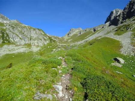 En montant dans la Combe des Croix.