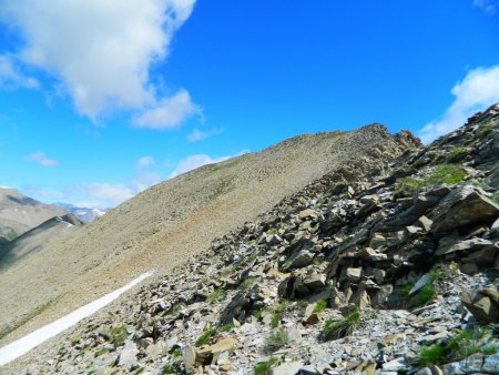 Le final au plus près de l’arête.