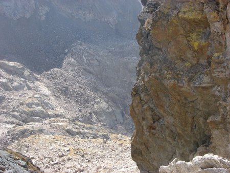 Vue plongeant vers la Combe de la Fous