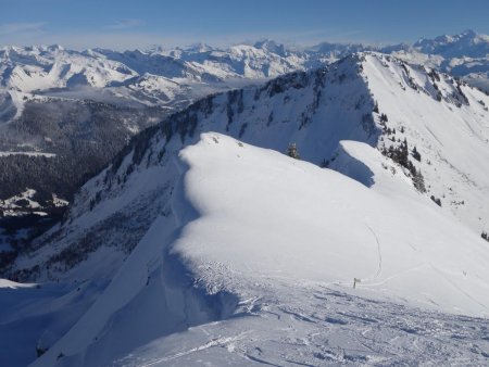 Le col de Chalune et la Pointe d’Uble.