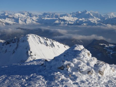 Arrivée au sommet.