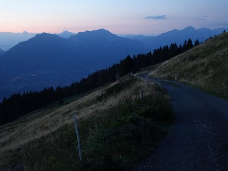 Descente avec la nuit...