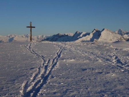 Arrivée au sommet.