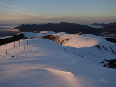 Montée dans le calme de la fin de journée...