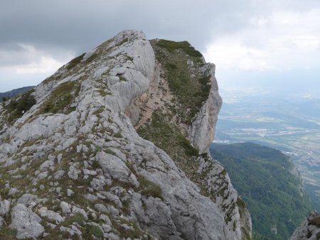 Parcours le long de la crête...