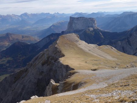 Regard arrière vers le Petit Veymont.